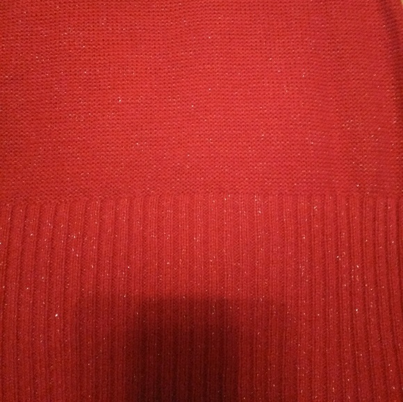 Vintage L.E.I. red sparkly sweater dress size small - Picture 4 of 5
